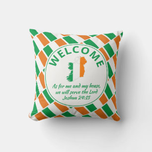 Coussin IRELAND Custom Christian Welcome