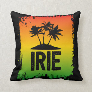 Coussin Irie Jamaican Patois Chill Out Hello Black Sunset