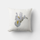 Coussin Iris Blanc Avec Centre Jaune (Recto)