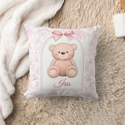 Coussin Iris | Conception personnalisée d'ours en peluche (Couverture)