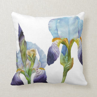 Coussin Iris d'aquarelle
