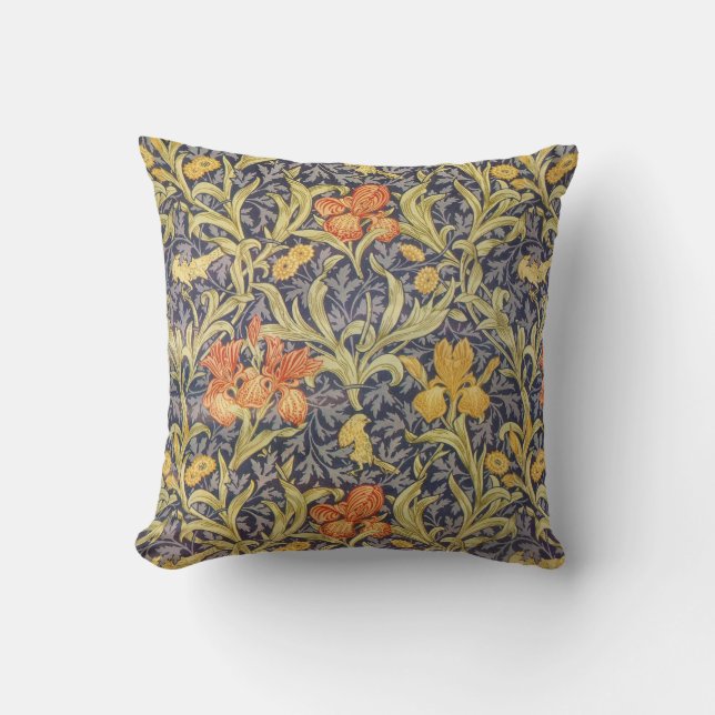 Coussin Iris par William Morris (Recto)