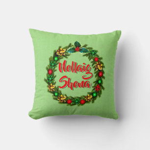 Coussin Irish Nollaig Shona Joyeux Noël