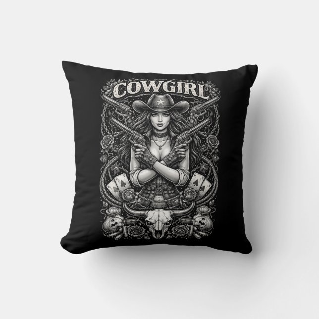 Coussin Iron Cowgirl (Recto)