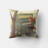 Coussin Iron T. Fox : Musique solo de piano de Woodland Ar (Verso)
