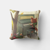 Coussin Iron T. Fox : Musique solo de piano de Woodland Ar (Recto)
