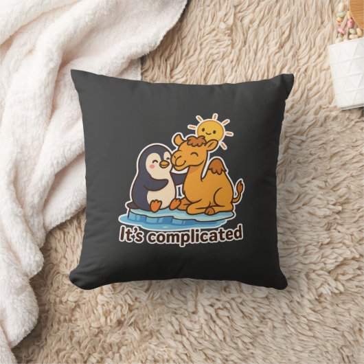 Coussin It’s Complicated Throw Pillow (Couverture)