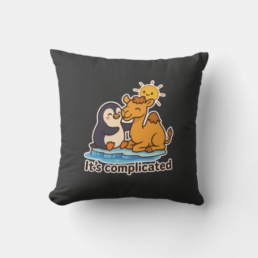 Coussin It’s Complicated Throw Pillow