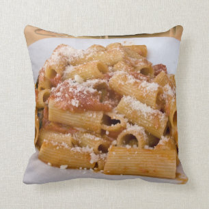 Coussin Italie, Positano. Plaque d'affichage de rigatoni