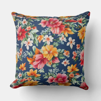 Coussin Italien Extraordinaire été brillant modèle floral