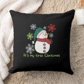 Coussin It's my first Christmas (Couverture)