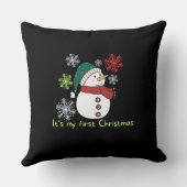 Coussin It's my first Christmas (Verso)
