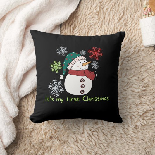 Coussin It's my first Christmas (Couverture)