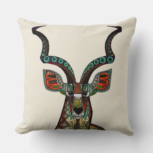 Coussin ivoire antilope (Recto)