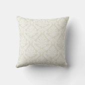 Coussin Ivory Damask "Mr & Mme" coussin, personnalisé (Verso)
