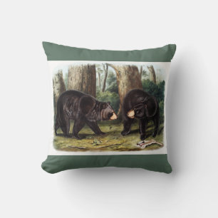 Coussin J.W. Audubon - Ursus Americanus (Ours Noir)