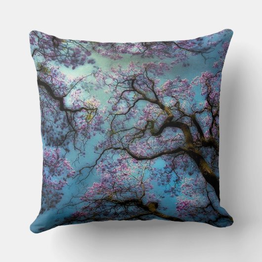 Coussin Jacaranda & Lys blanc Bouquet (Verso)