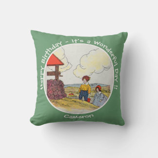 Coussin Jack et Jill Mother Goose Articles de fête d'anniv