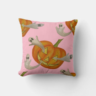 Coussin Jack-o'-lantern hanté