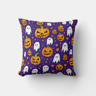 Coussin Jack O Lanterns & Ghosts Motif Jeu d'oreiller