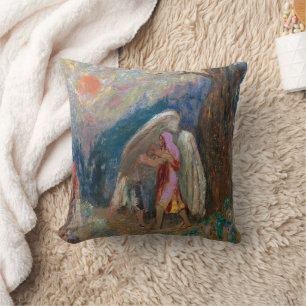 Coussin Jacob et l'ange Odilon Redon