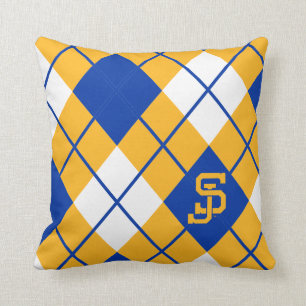 Coussin Jacquard de Spartans d'état de San Jose