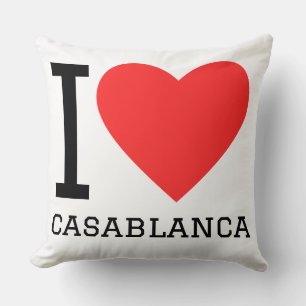Coussin J'adore Casablanca 