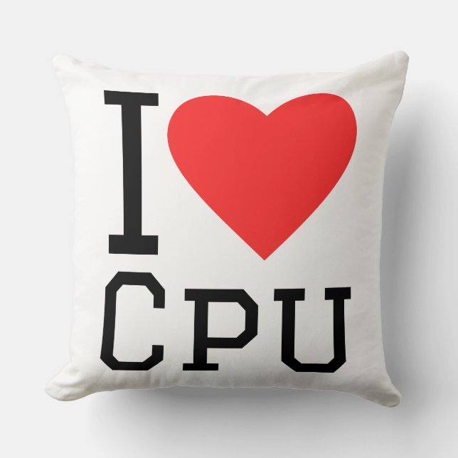 Coussin J'adore cpu (Recto)
