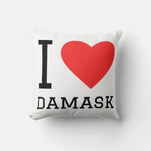 Coussin J'adore damas