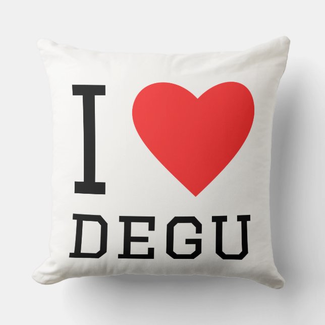 Coussin J'adore degu (Recto)