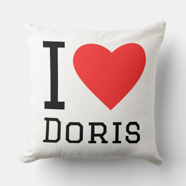 Coussin J'adore Doris (Recto)