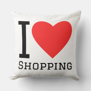 Coussin J'adore faire du shopping