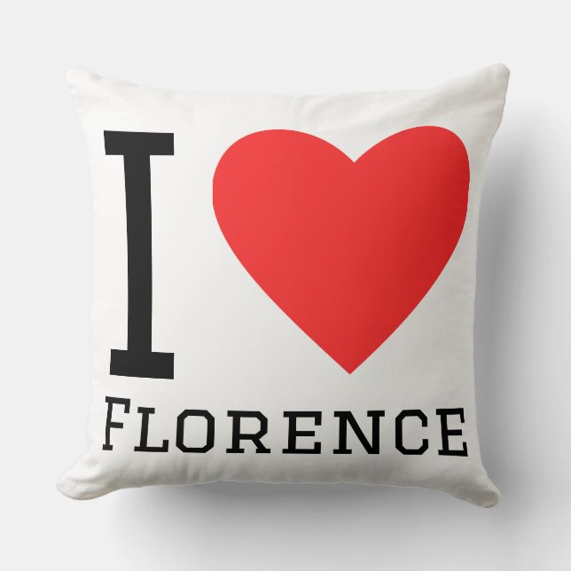 Coussin J'adore Florence  (Recto)