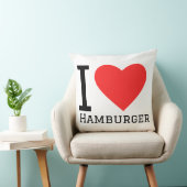 Coussin J'adore hamburger (Chaise)