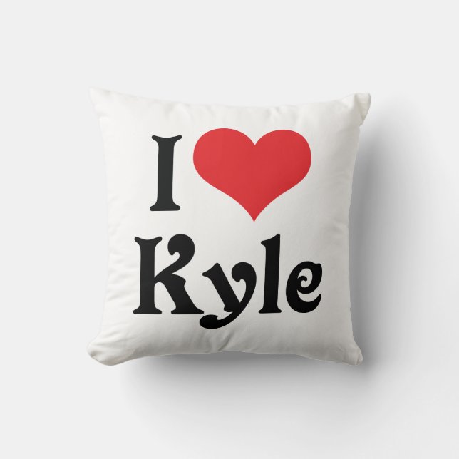 Coussin J'adore Kyle (Recto)