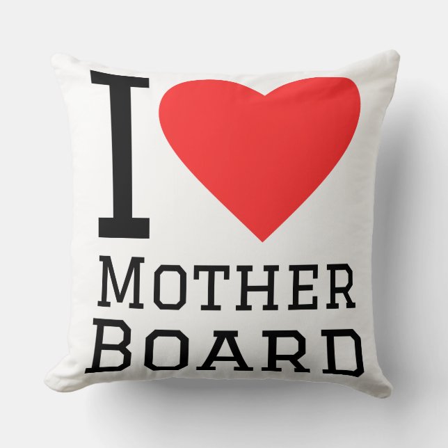 Coussin J'adore la carte mère (Recto)