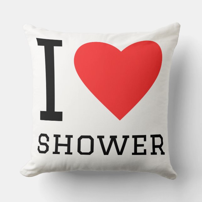 Coussin J'adore la douche (Recto)