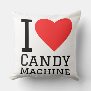 Coussin J'adore la machine à bonbons