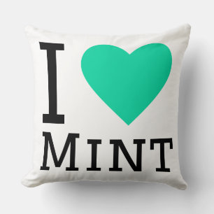 Coussin J'adore la menthe