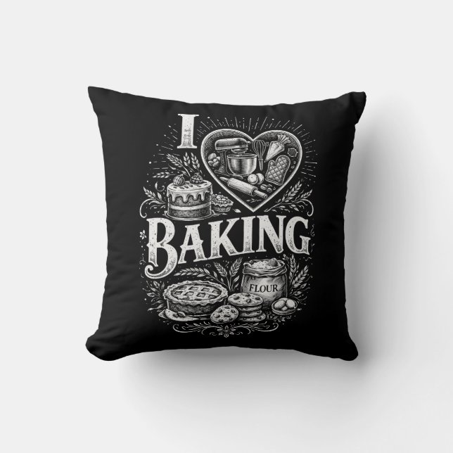 Coussin J'adore la pâtisserie (Recto)