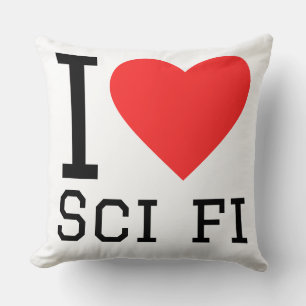 Coussin J'adore la science-fiction