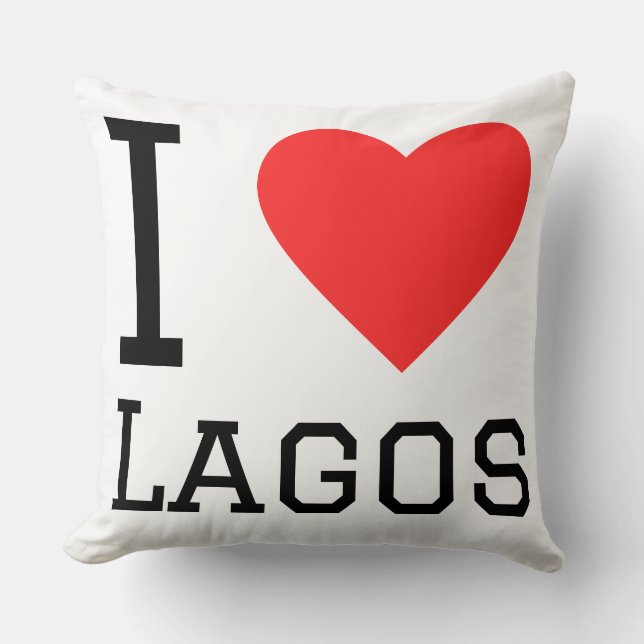 Coussin J'adore Lagos (Recto)