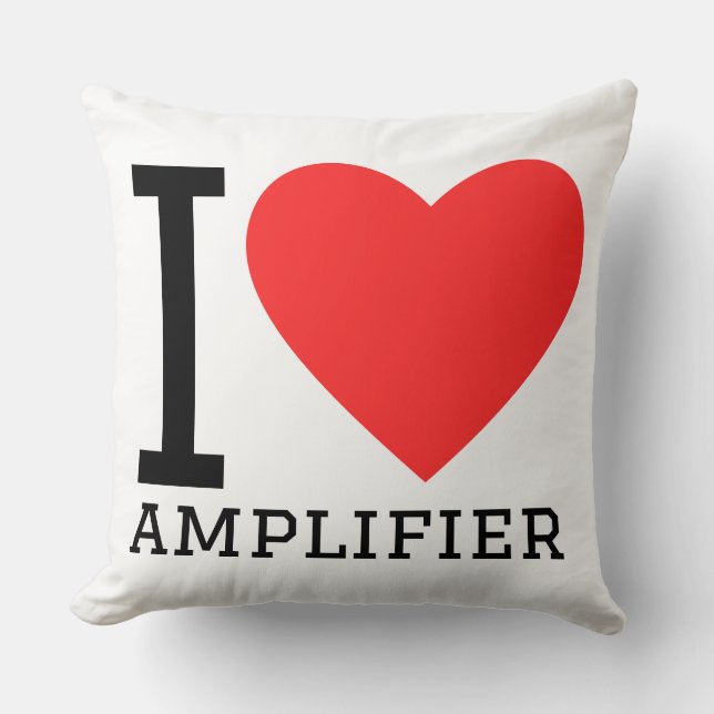 Coussin J'adore l'amplificateur  (Recto)