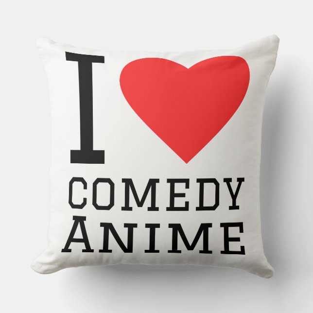 Coussin J'adore l'anime comédie (Recto)