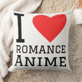 Coussin J'adore l'anime romance (Couverture)