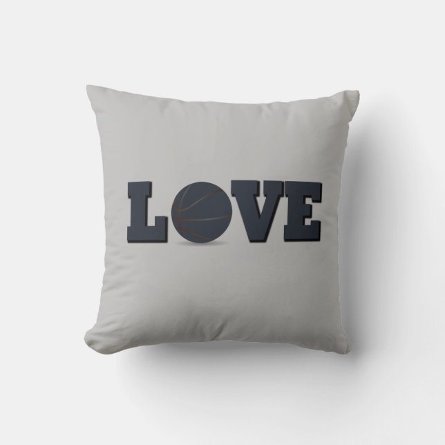 Coussin J'adore le basket-ball (Recto)