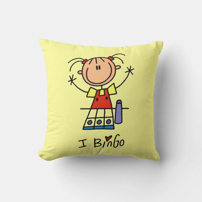 Coussin J'adore le Bingo (Recto)