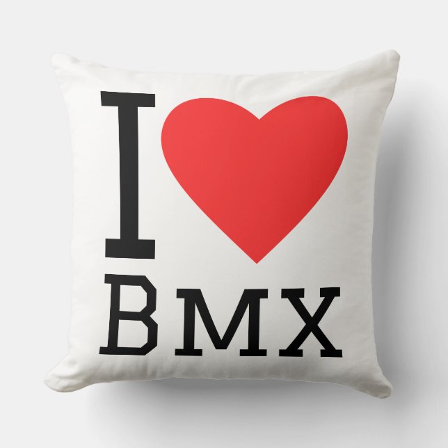 Coussin J'adore le bmx (Recto)