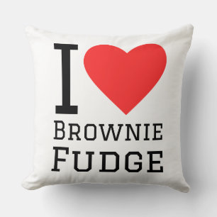 Coussin J'adore le brownie fudge