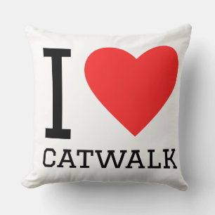 Coussin J'adore le défilé de mode